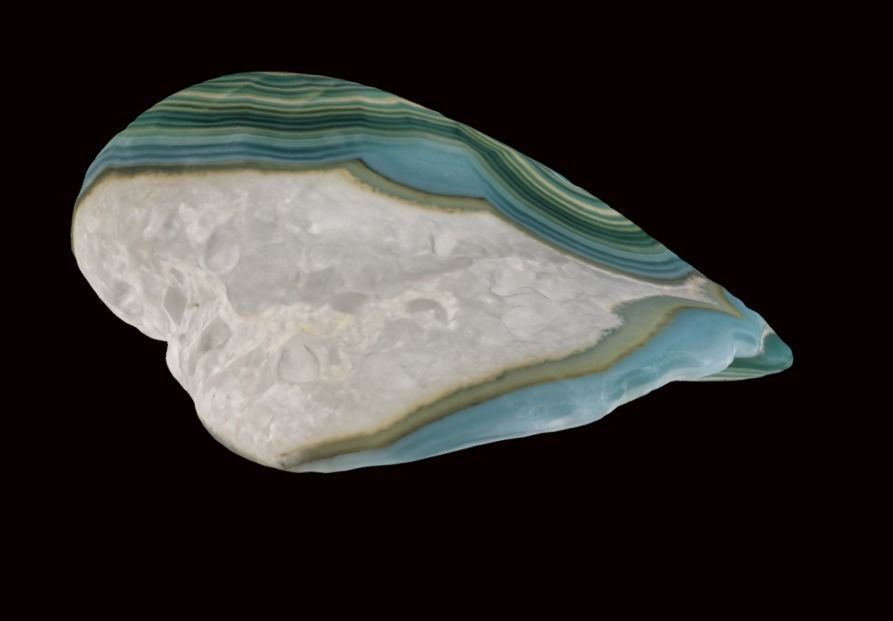 Agate gem green 20 3D model_3