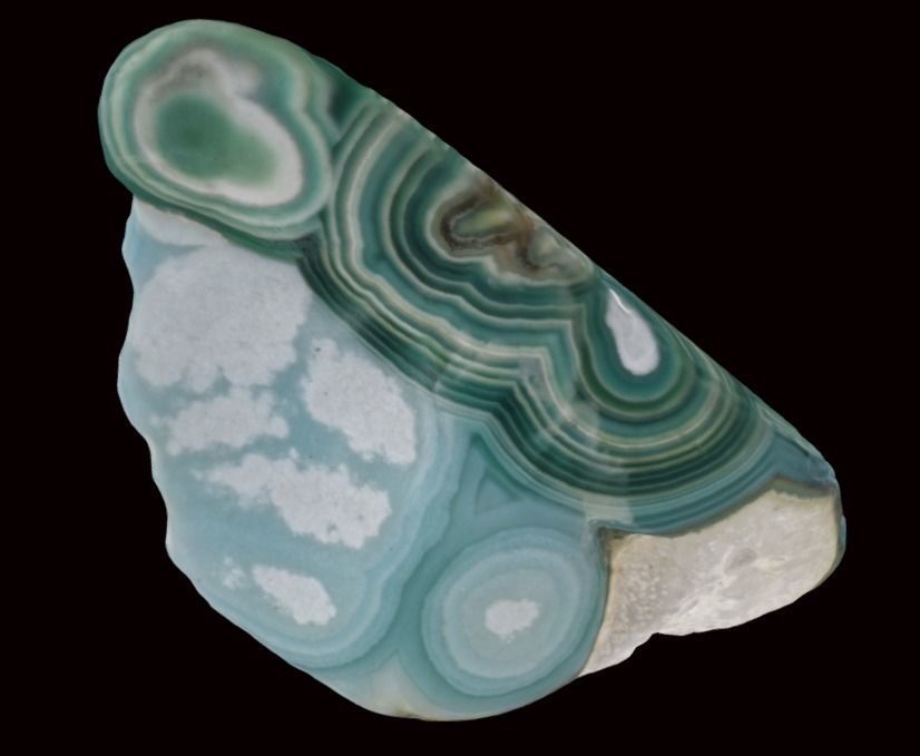 Agate gem green 20 3D model_5