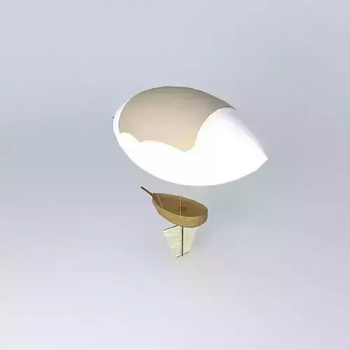 Airship egg on hot air balloon