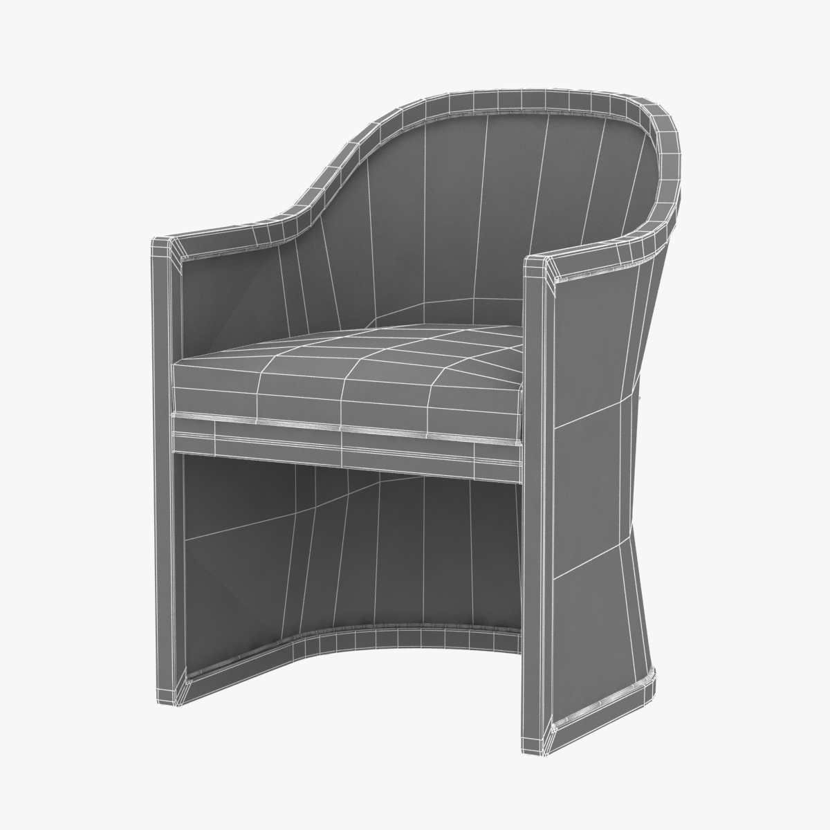 Palecek Almario Arm Chair 3d model 3D model_2