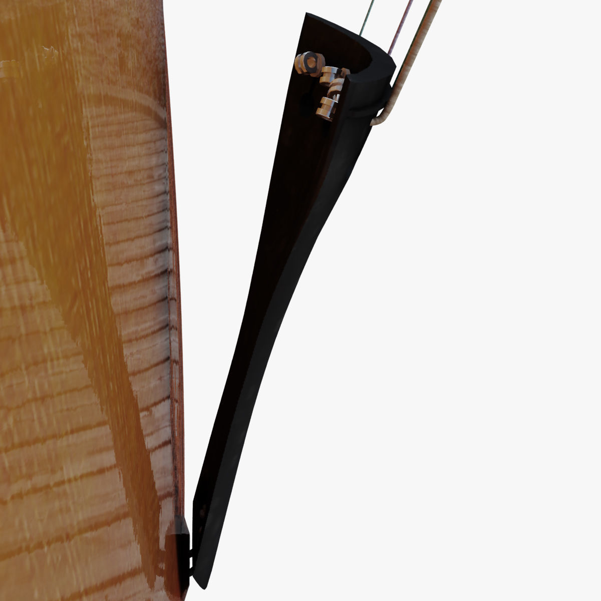 Contrabass double bass 3D model_6