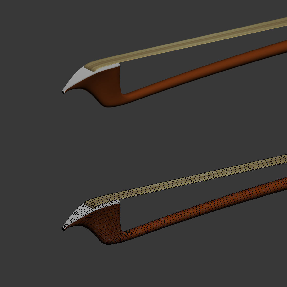 Contrabass double bass 3D model_22