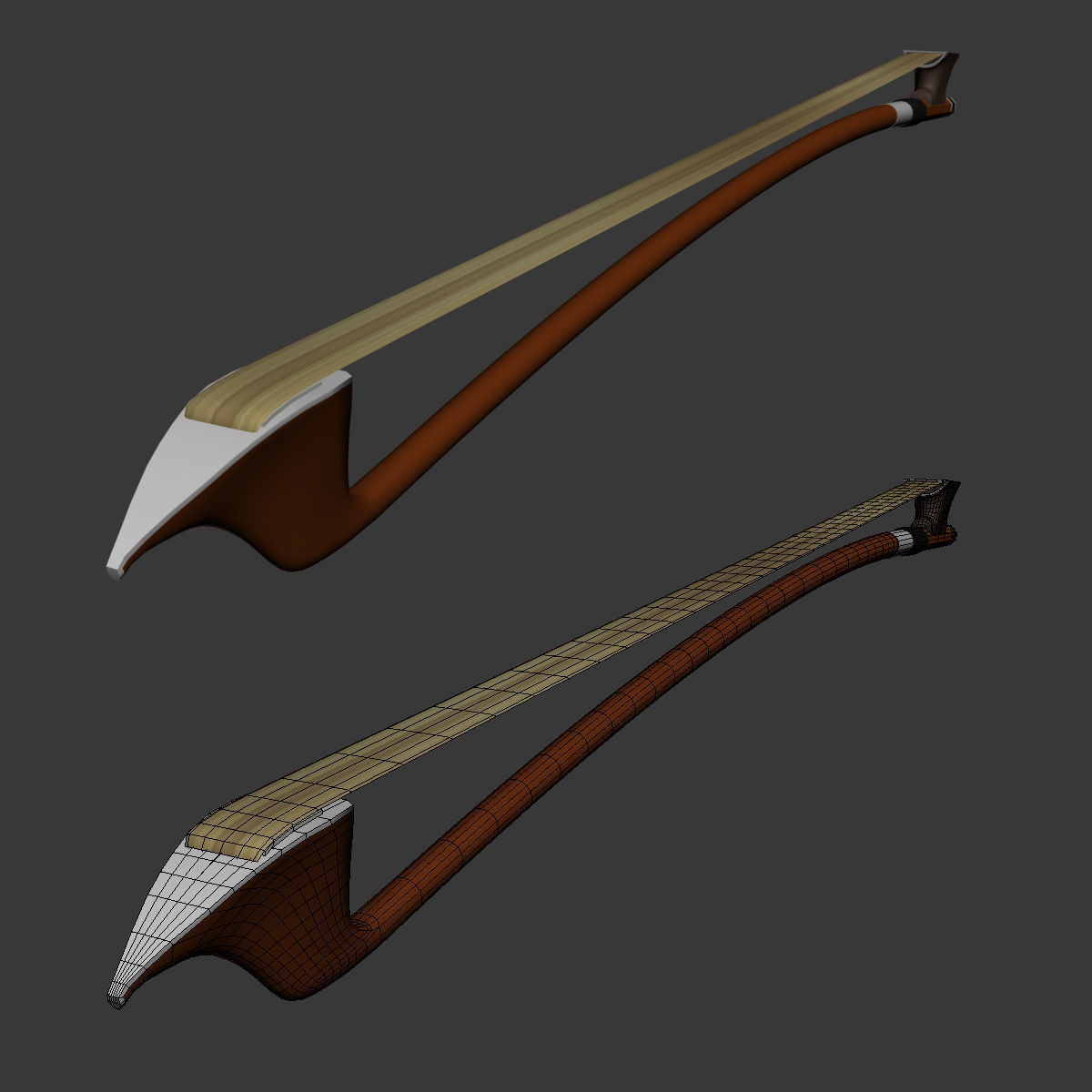 Contrabass double bass 3D model_20