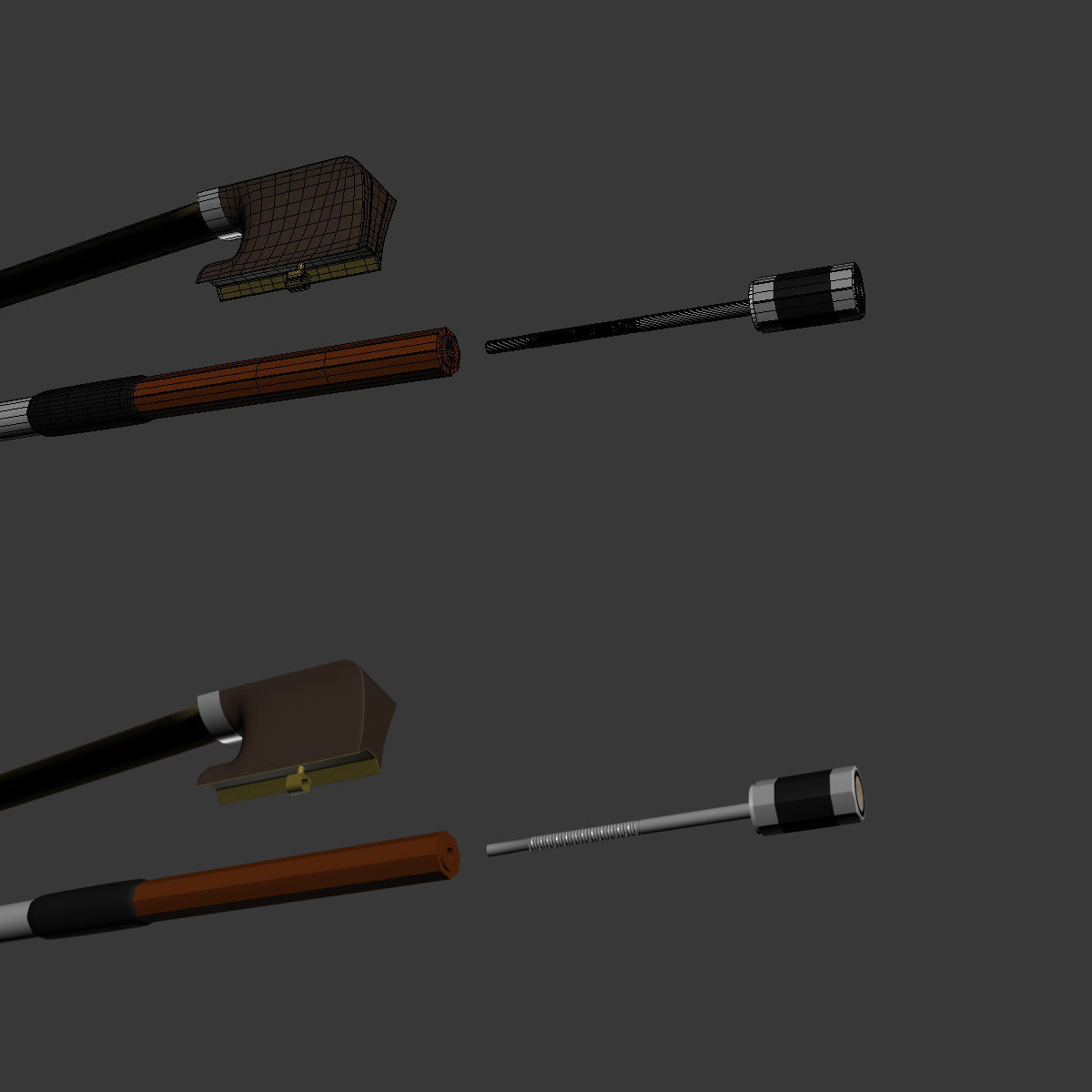 Contrabass double bass 3D model_18