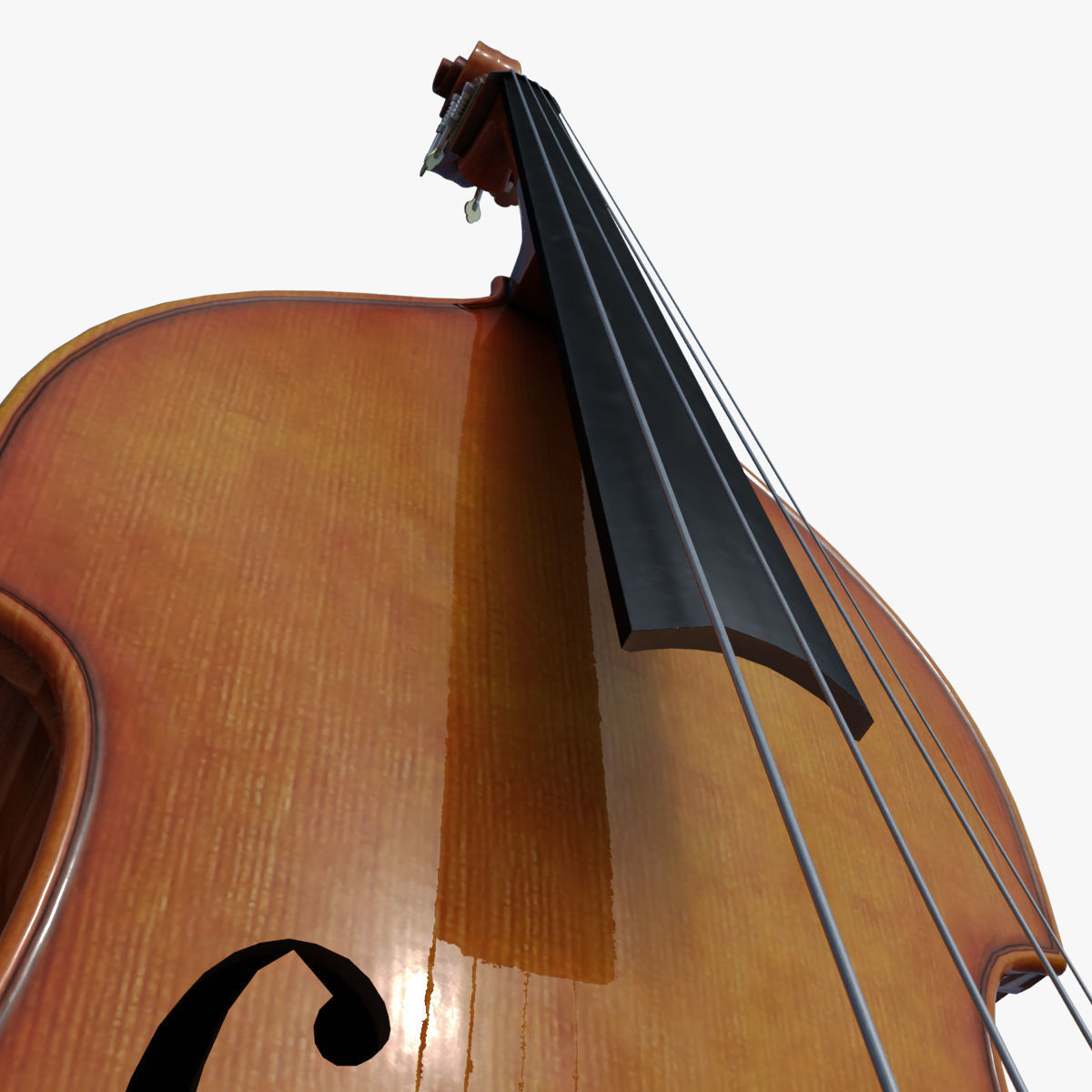 Contrabass double bass 3D model_5