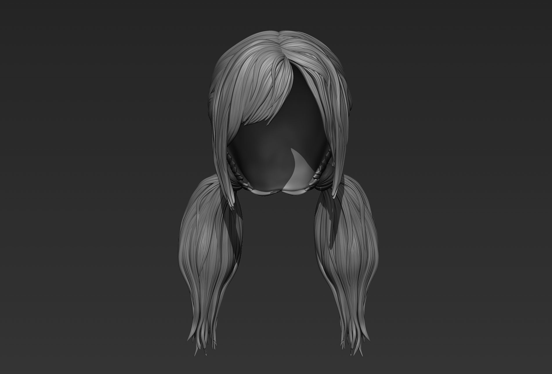 Hair 08 3D model_12