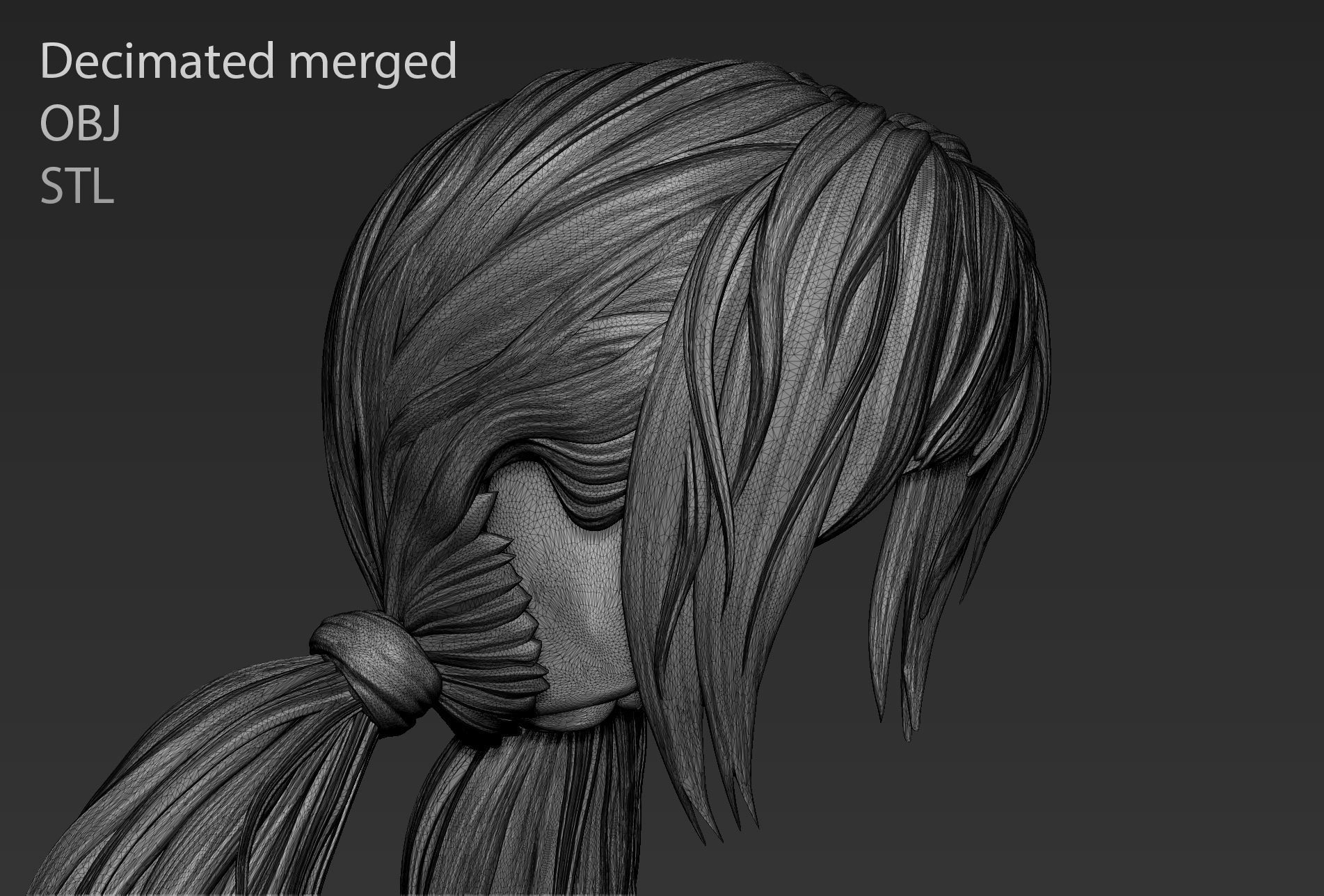 Hair 08 3D model_14