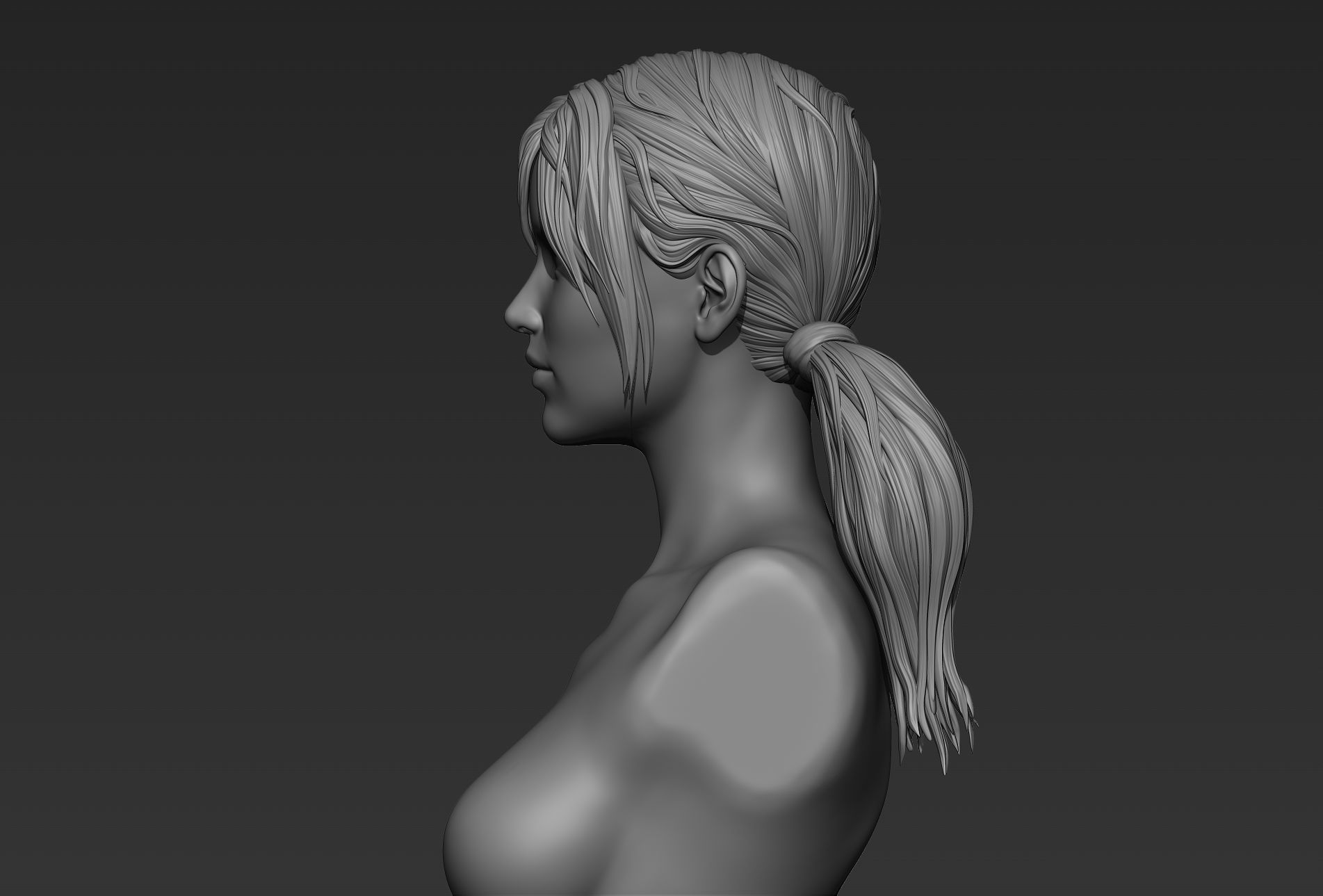Hair 08 3D model_5