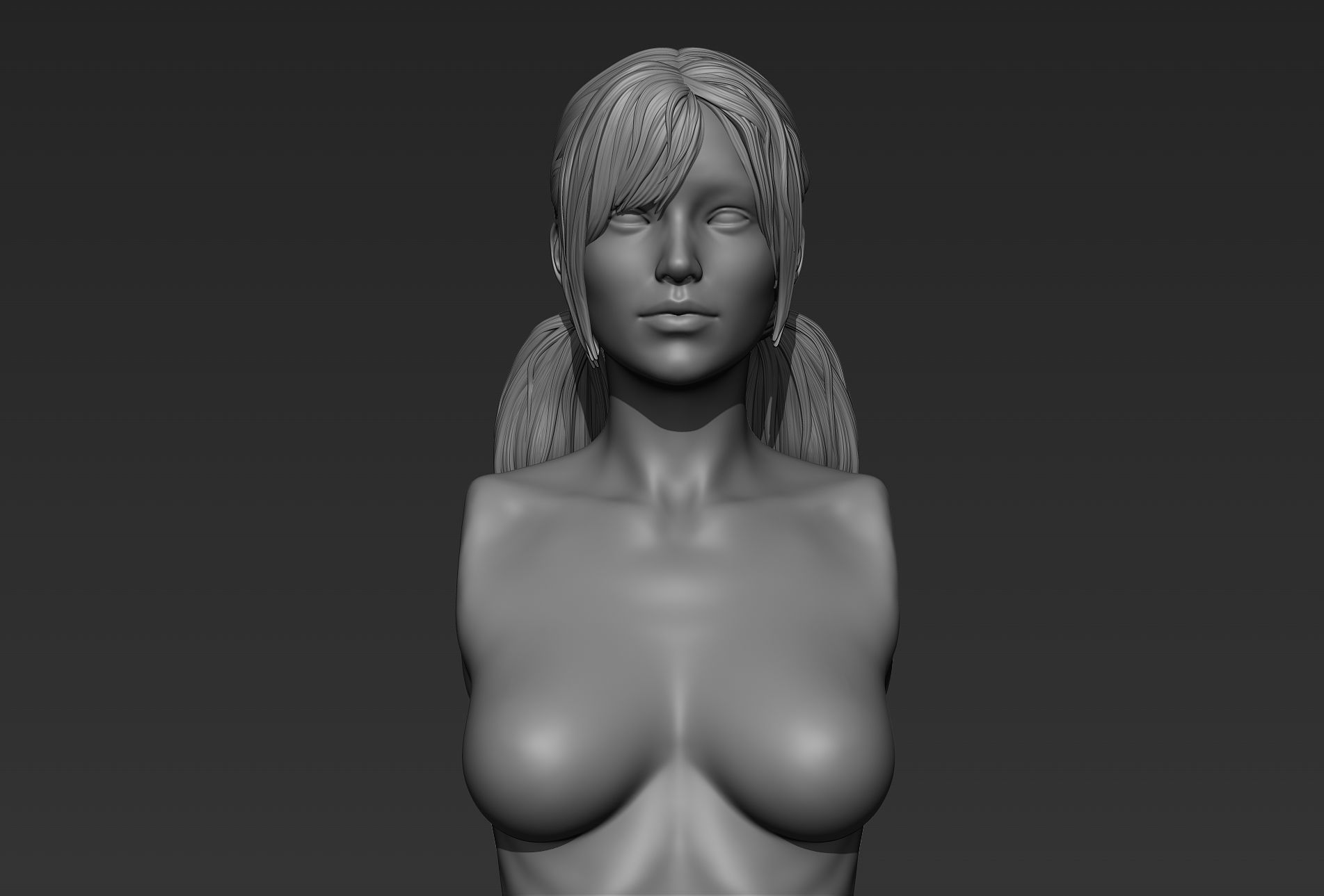 Hair 08 3D model_2