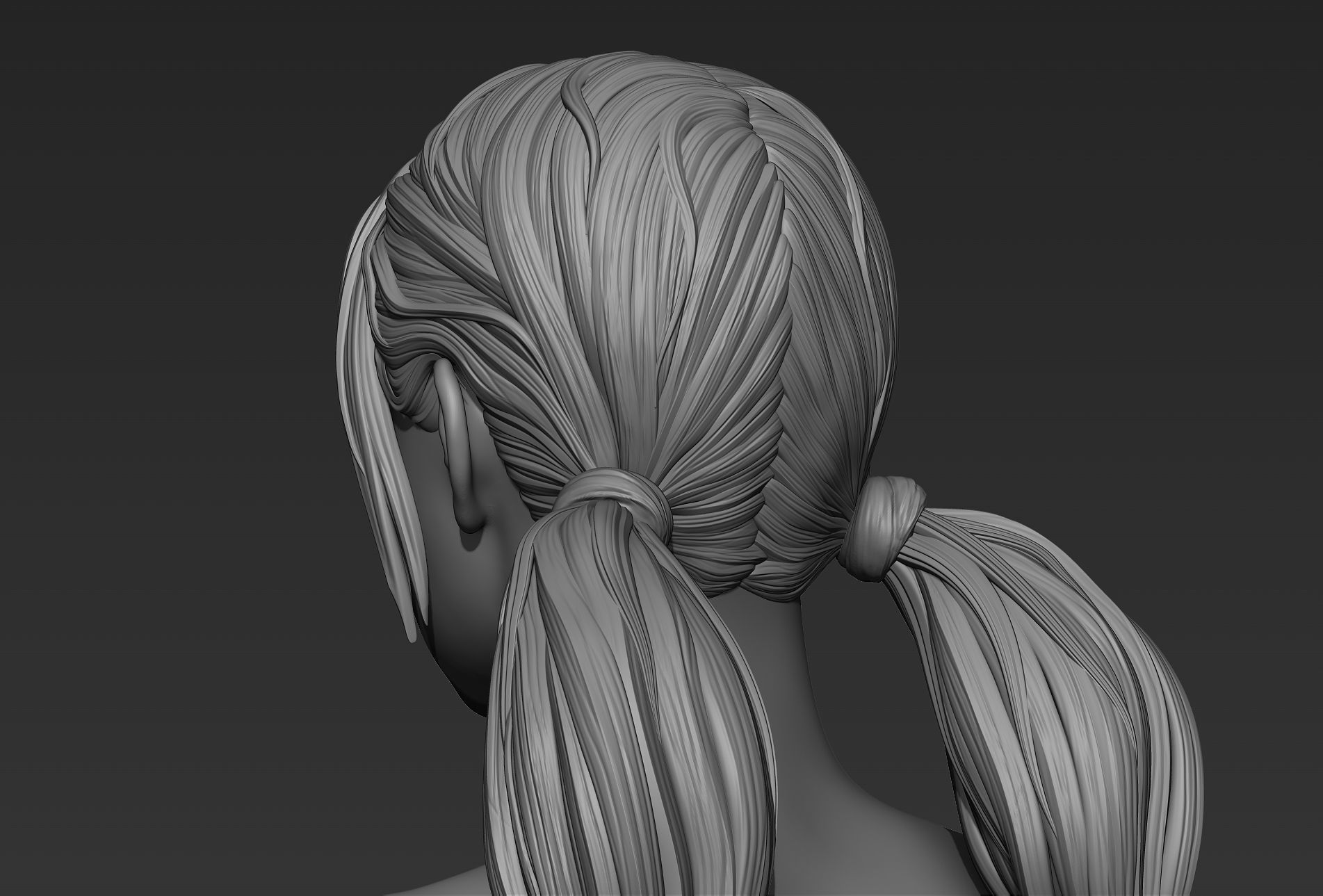 Hair 08 3D model_9