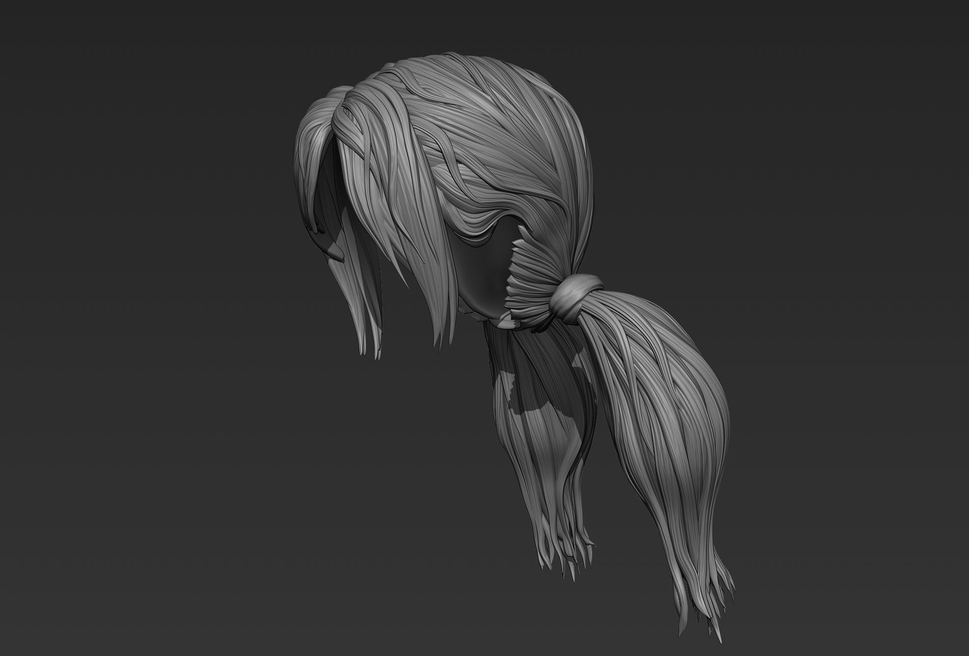 Hair 08 3D model_11