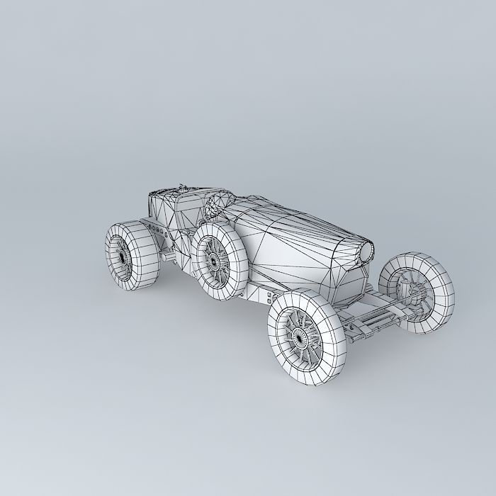 Bugatti 35B modified Free 3D model_3