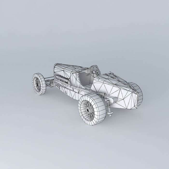 Bugatti 35B modified Free 3D model_4