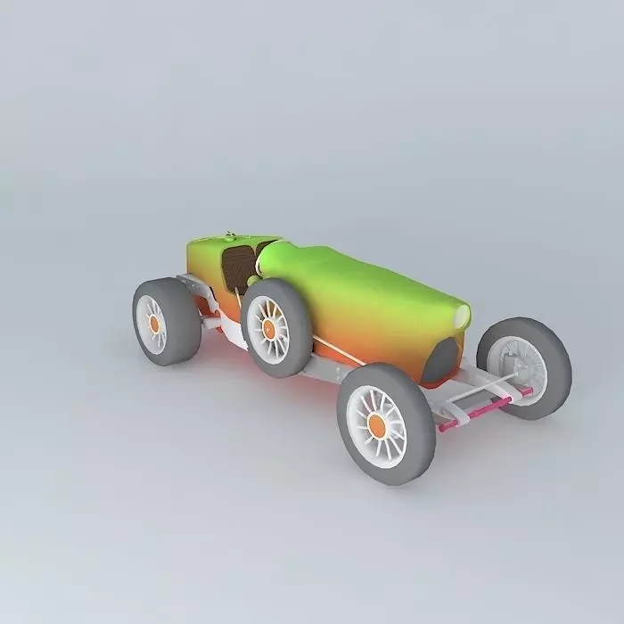 Bugatti 35B modified Free 3D model_0