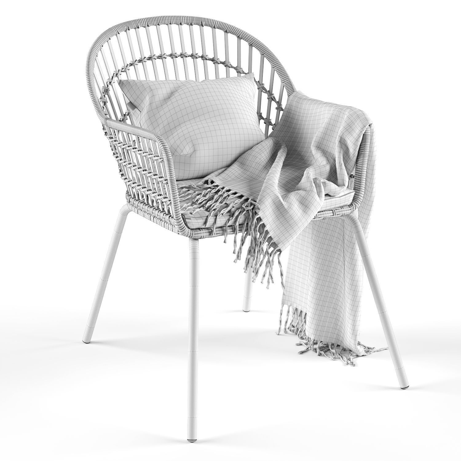 Armchair Nilsove 3D model_2