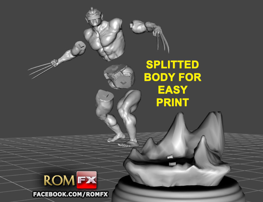 Wolverine Weapon X - Figure Printable 3D print model_20