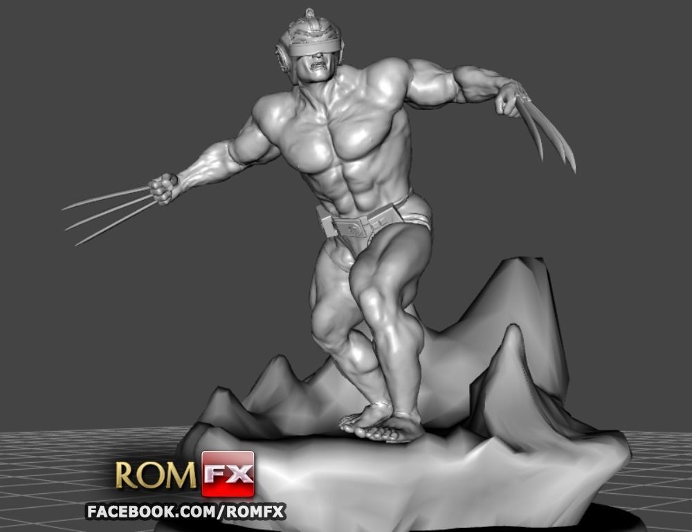 Wolverine Weapon X - Figure Printable 3D print model_6