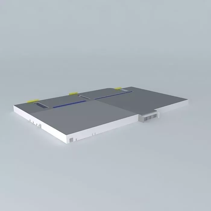 Centre Commercial Carrefour Free 3D model