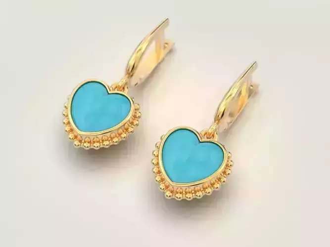 Heart earrings