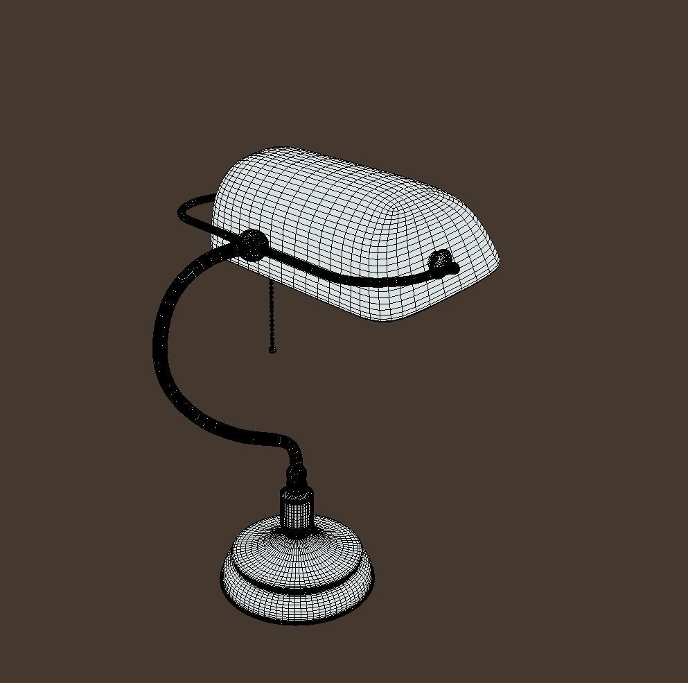 Bankers Lamp 3D model_1