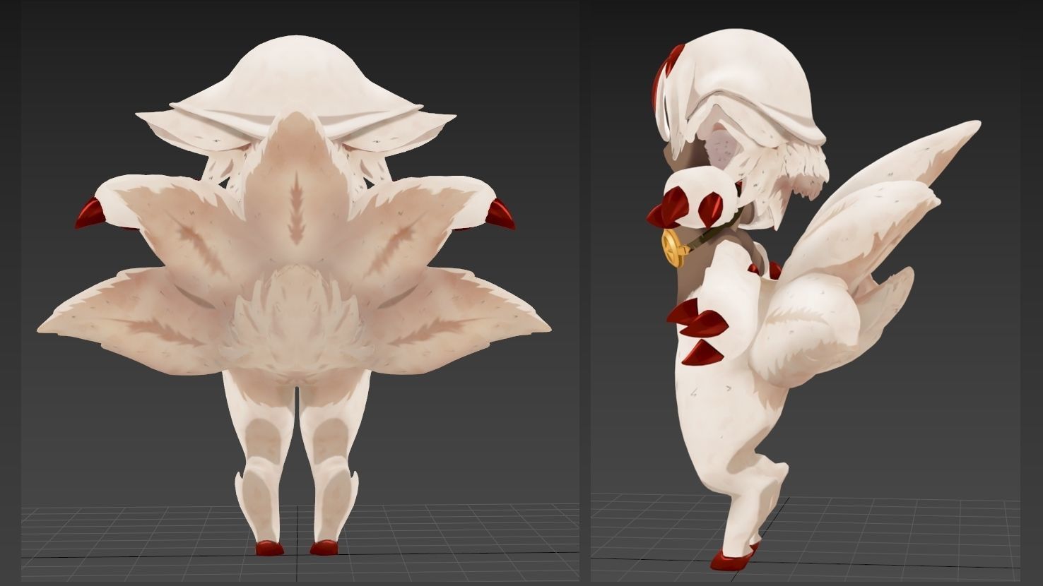 Faputa manga Made in Abyss VRChat 3D model_2