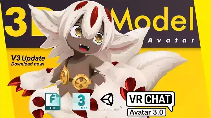 Faputa manga Made in Abyss VRChat 3D model