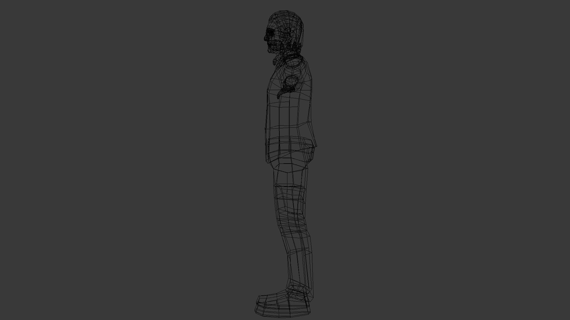 Male Character Animated Low-poly 3D model_38