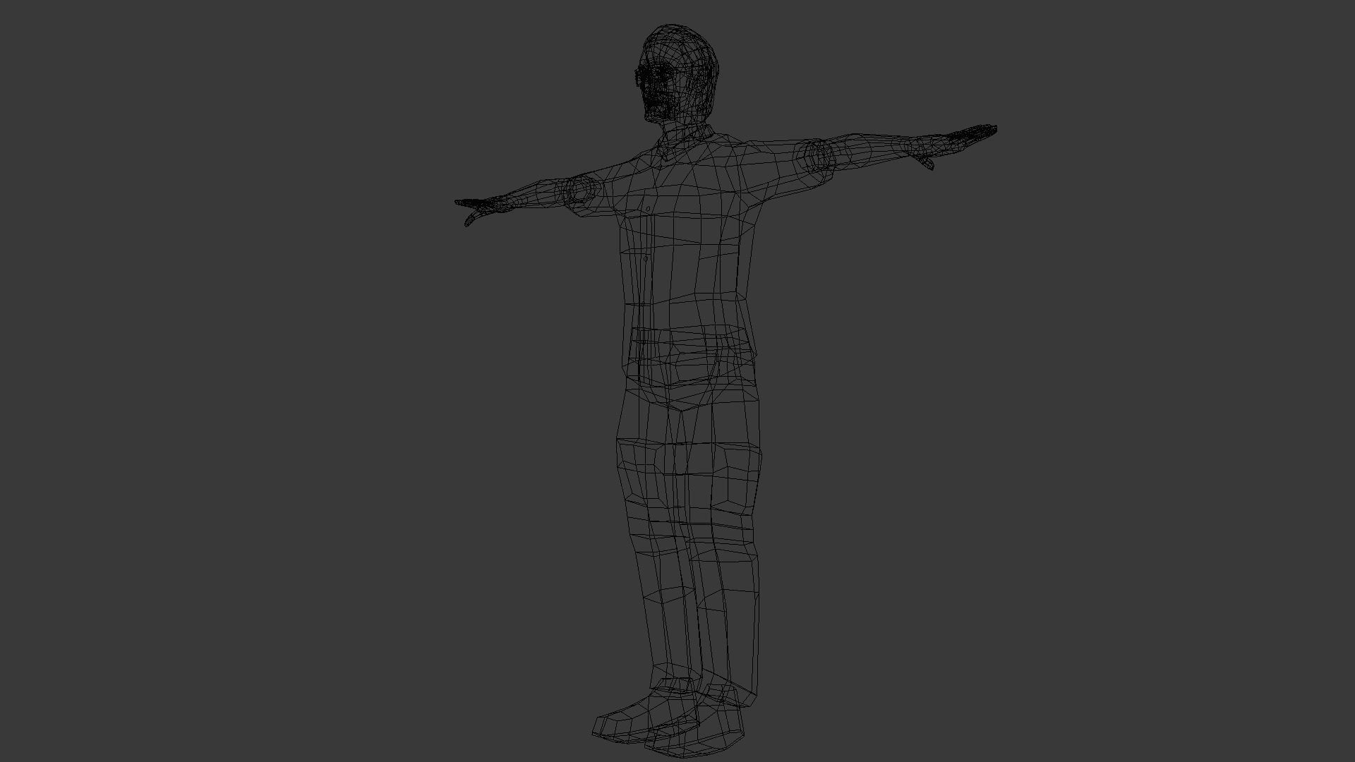 Male Character Animated Low-poly 3D model_37
