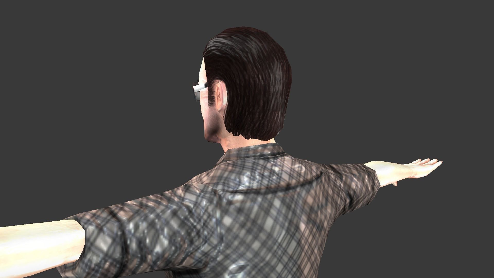 Male Character Animated Low-poly 3D model_47