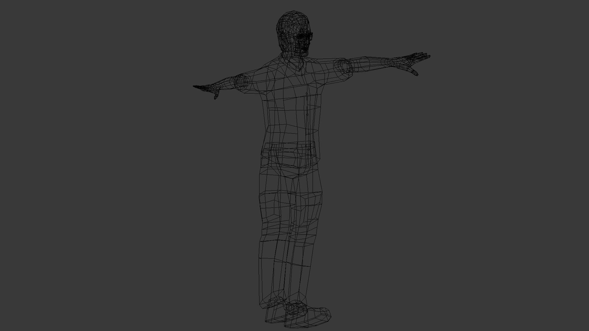 Male Character Animated Low-poly 3D model_41