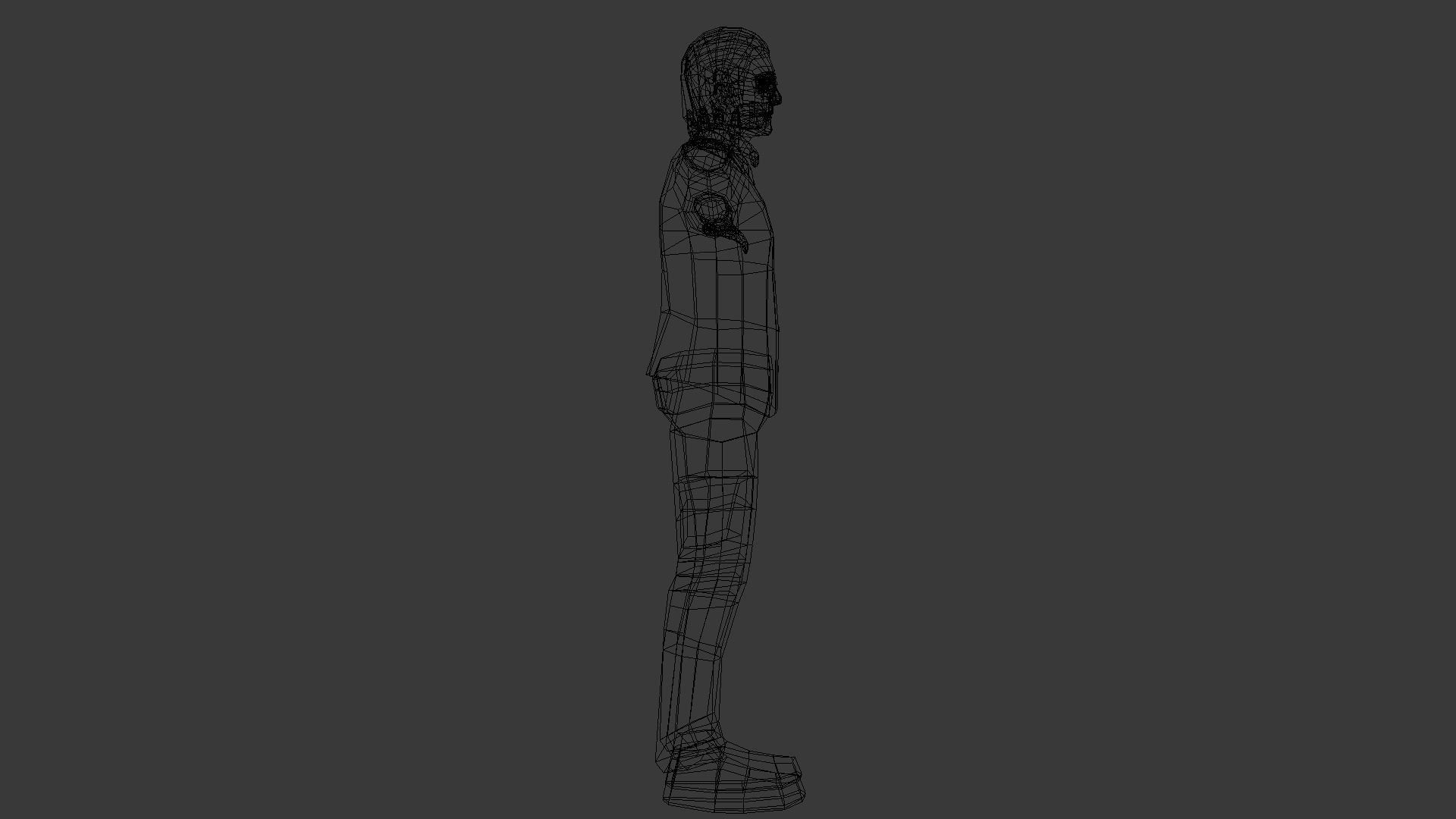 Male Character Animated Low-poly 3D model_42