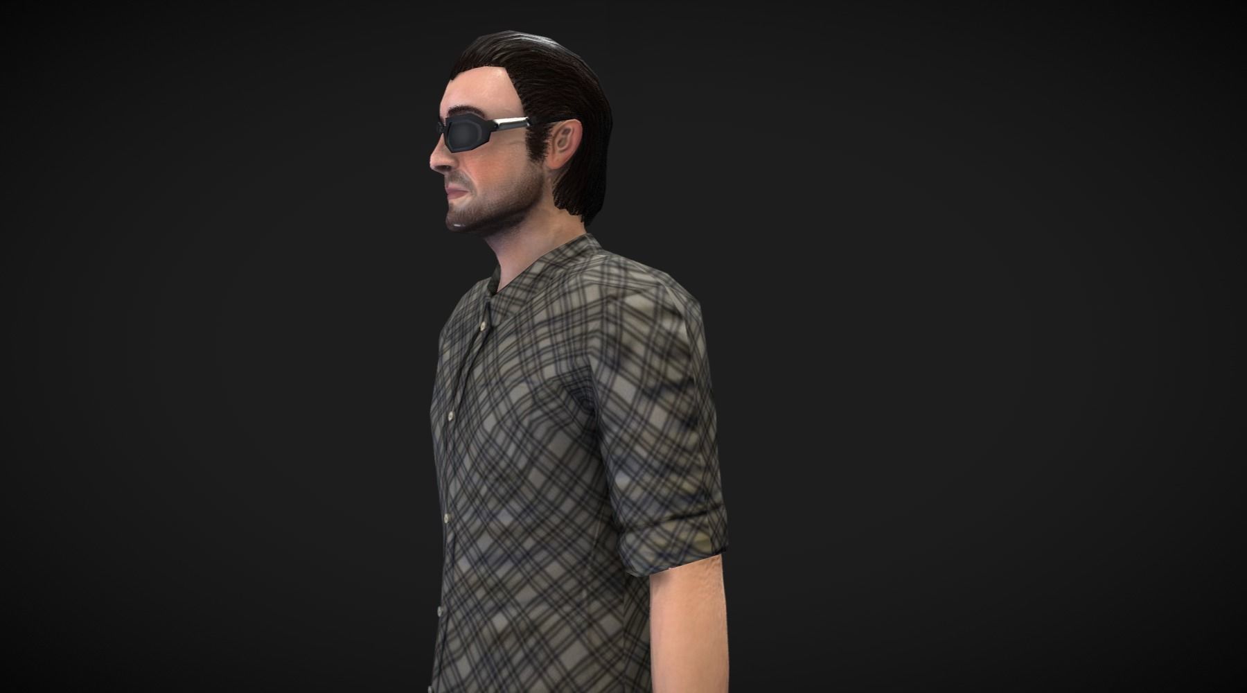 Male Character Animated Low-poly 3D model_18