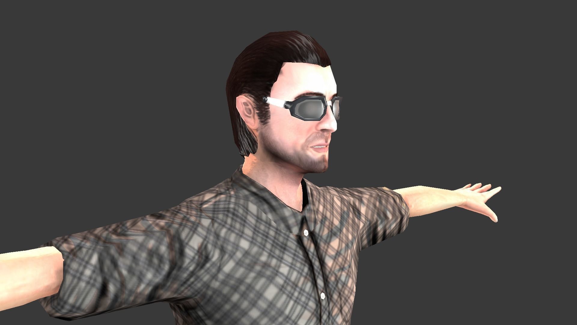 Male Character Animated Low-poly 3D model_51