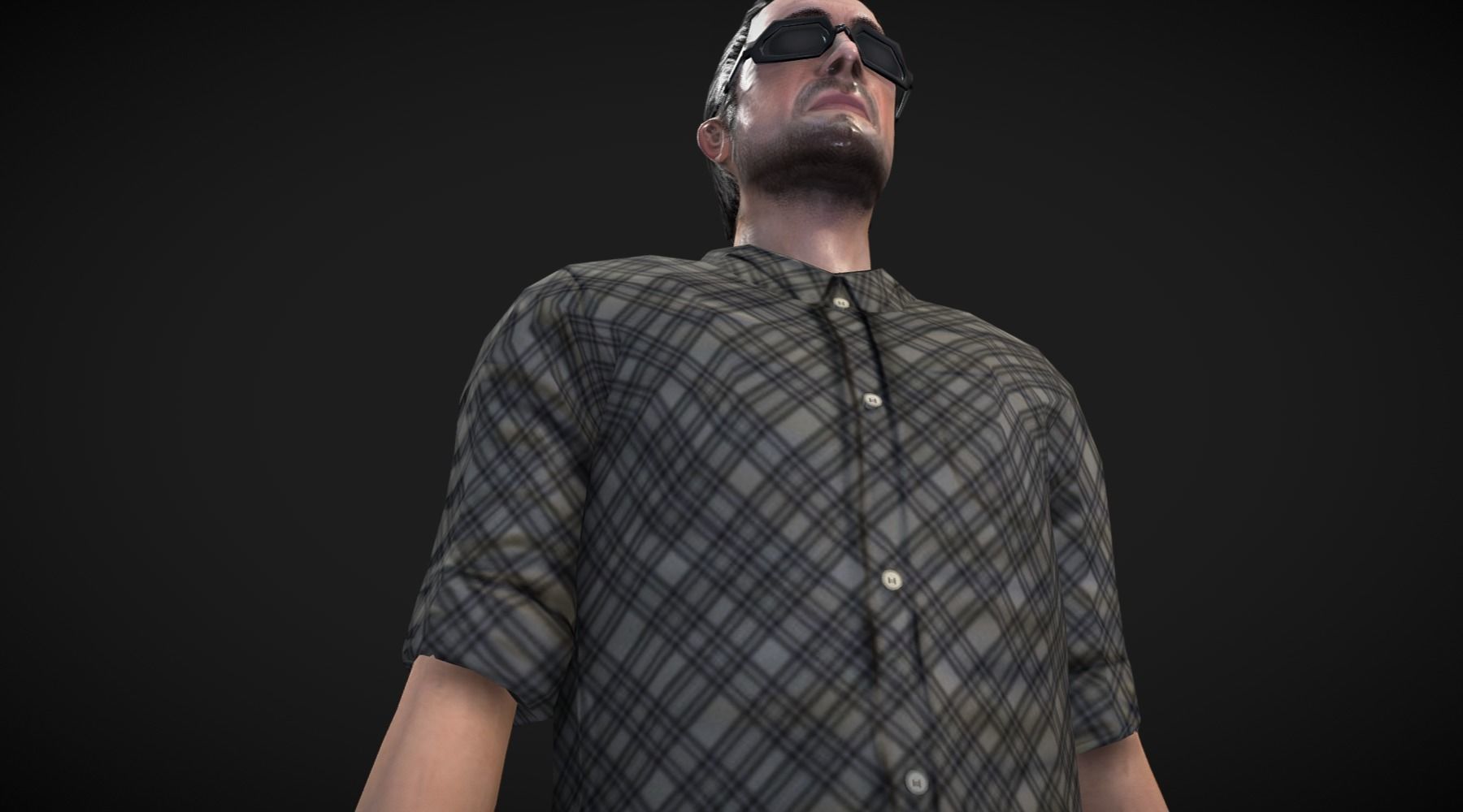 Male Character Animated Low-poly 3D model_22