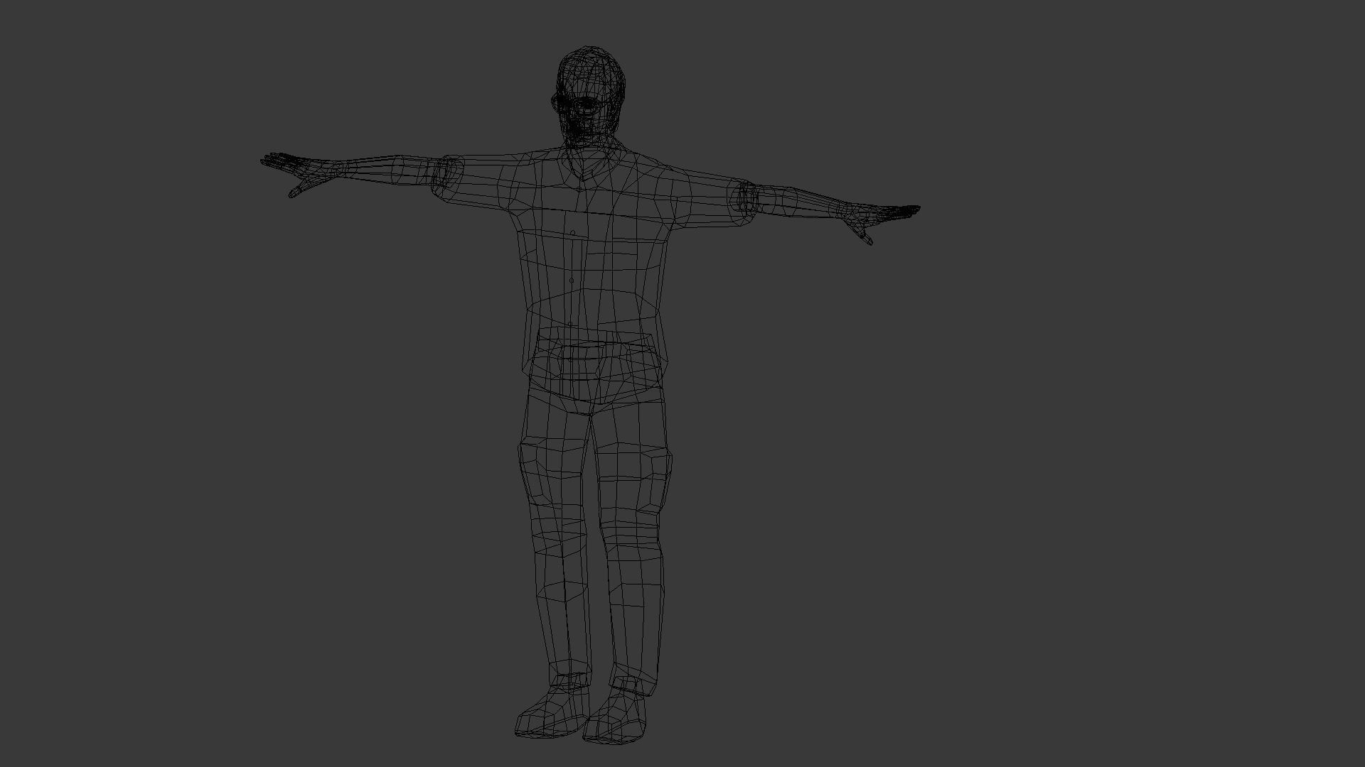 Male Character Animated Low-poly 3D model_35