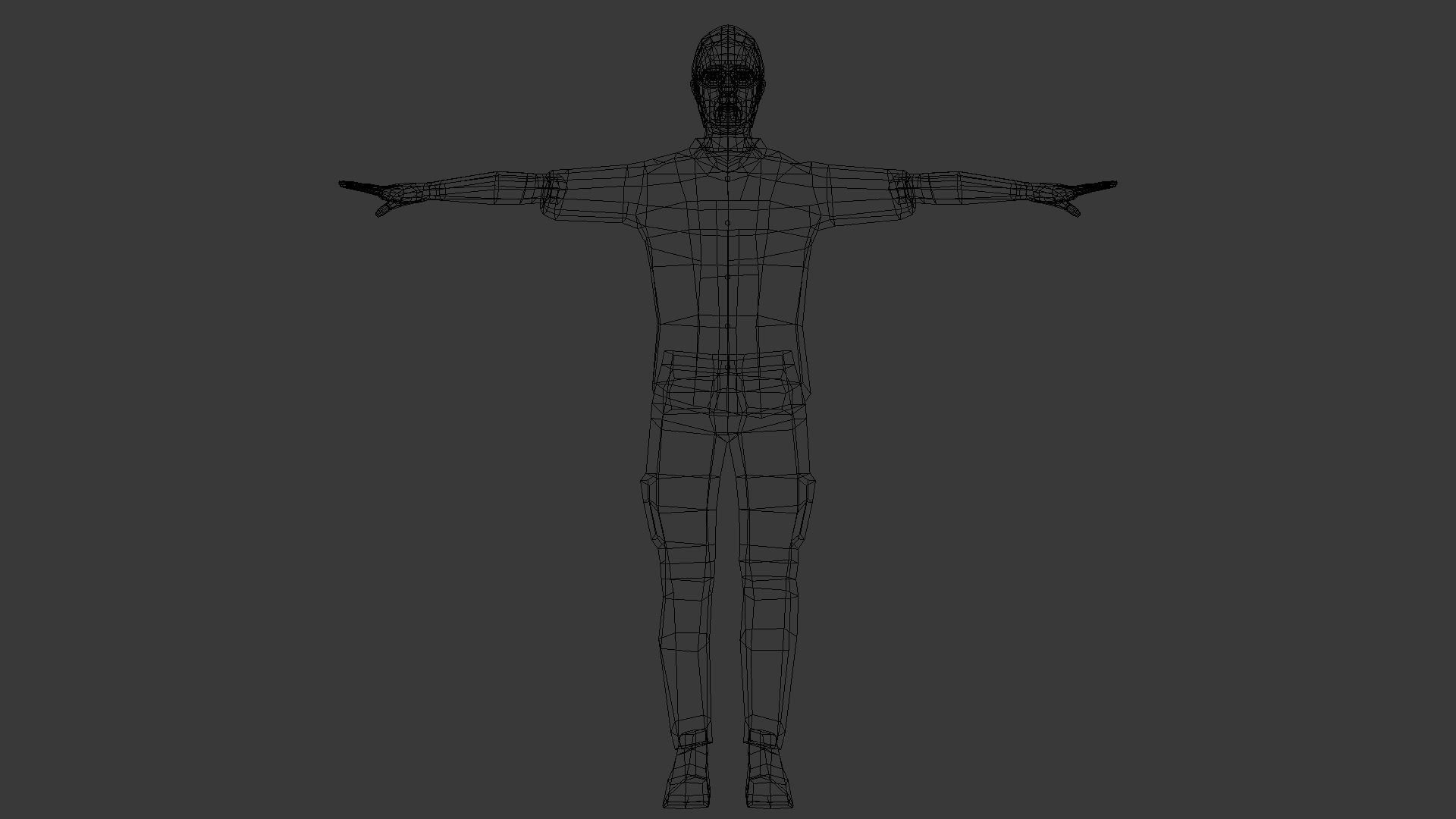 Male Character Animated Low-poly 3D model_36
