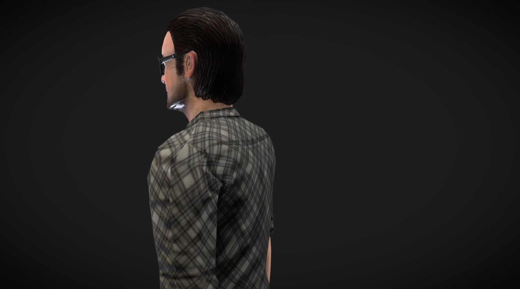 Male Character Animated Low-poly 3D model_19