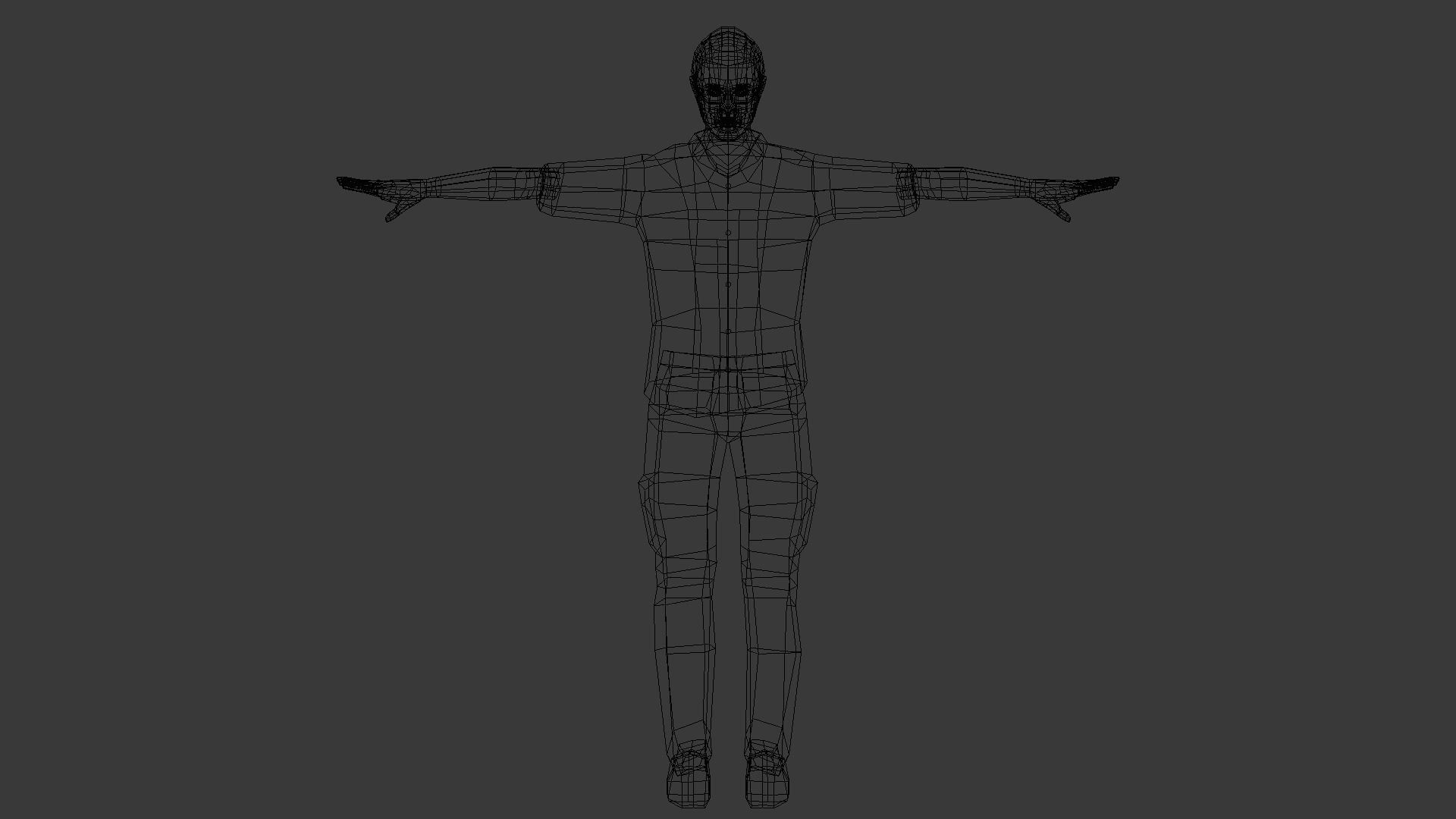 Male Character Animated Low-poly 3D model_40