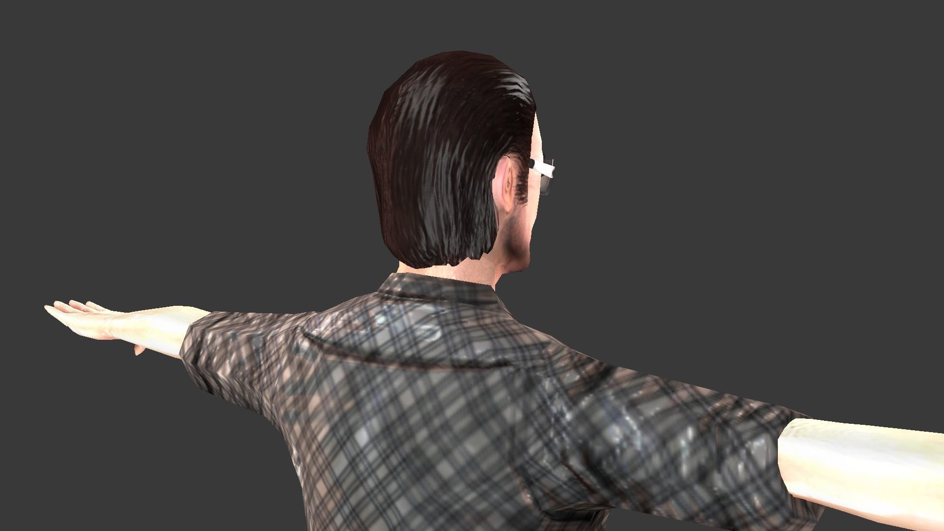 Male Character Animated Low-poly 3D model_49