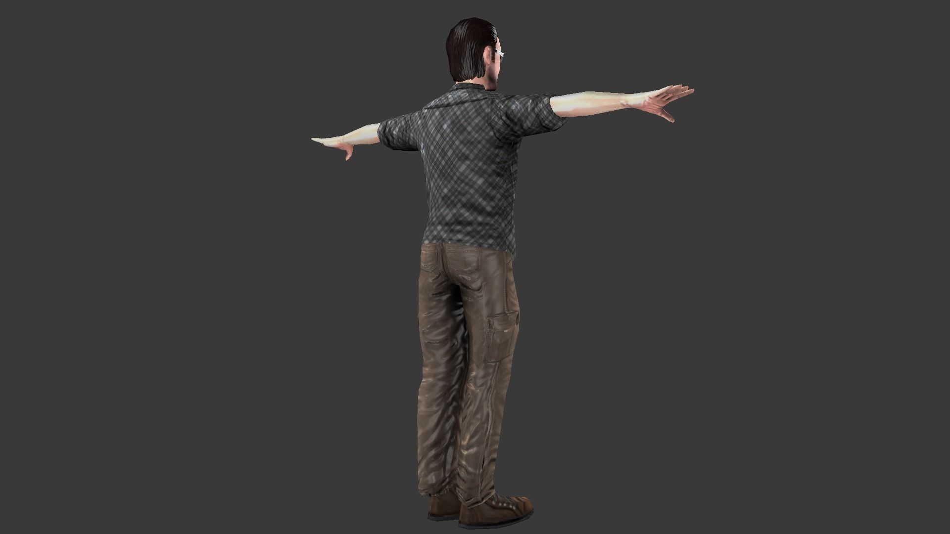 Male Character Animated Low-poly 3D model_32
