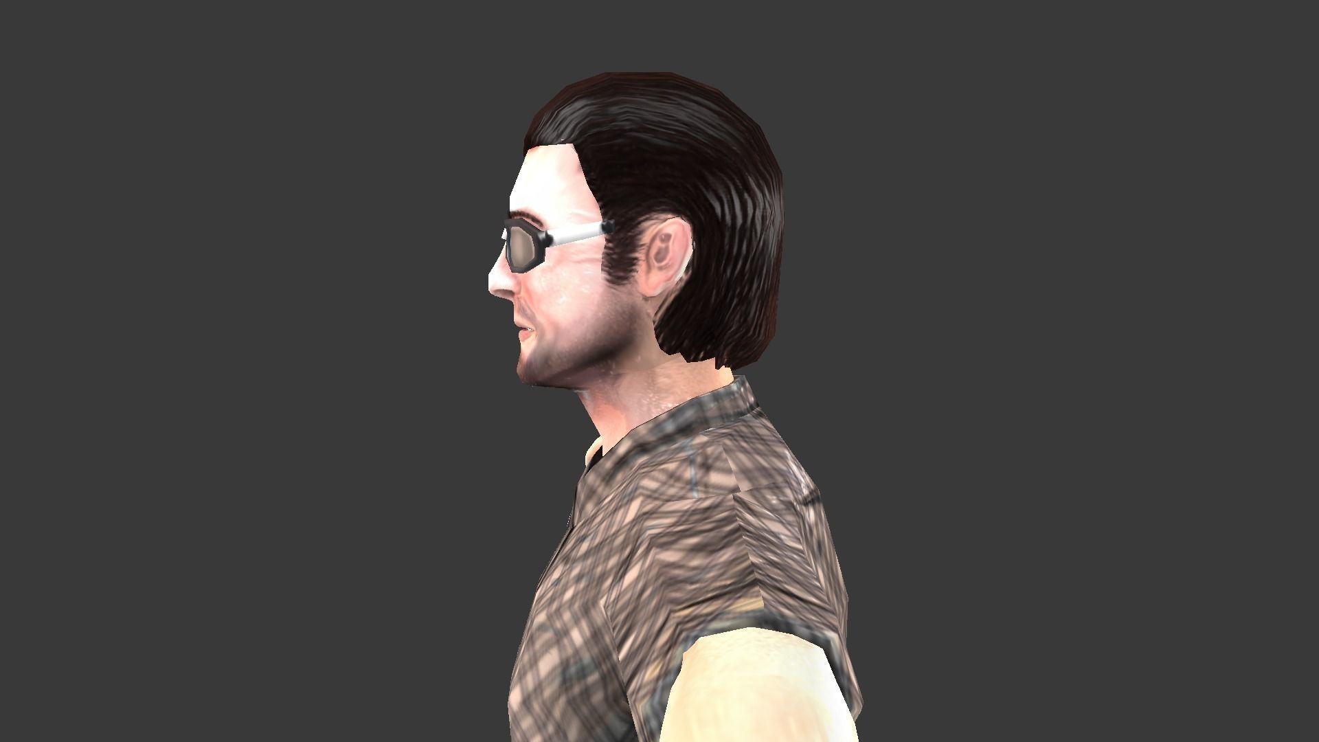 Male Character Animated Low-poly 3D model_46