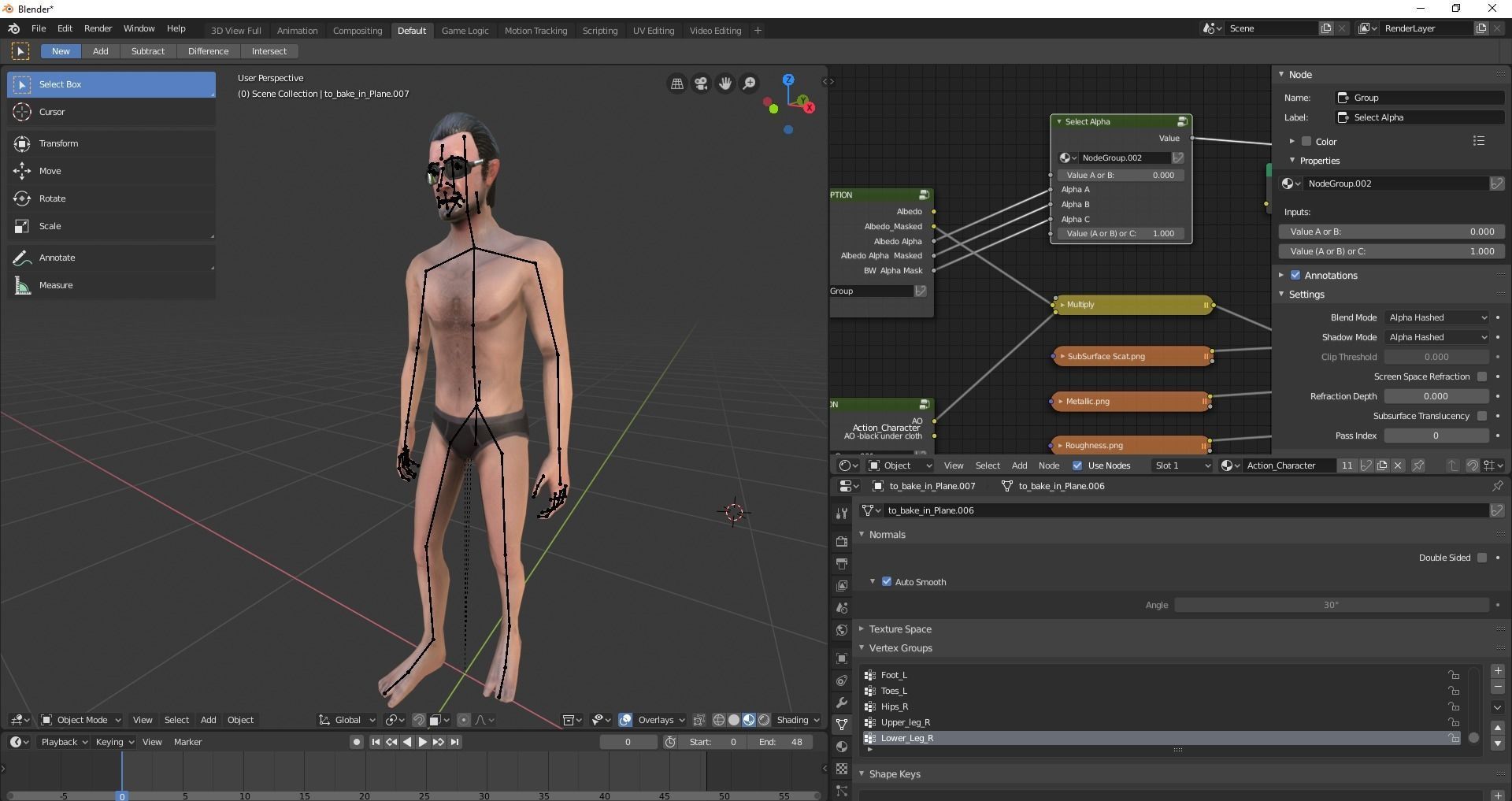Male Character Animated Low-poly 3D model_63