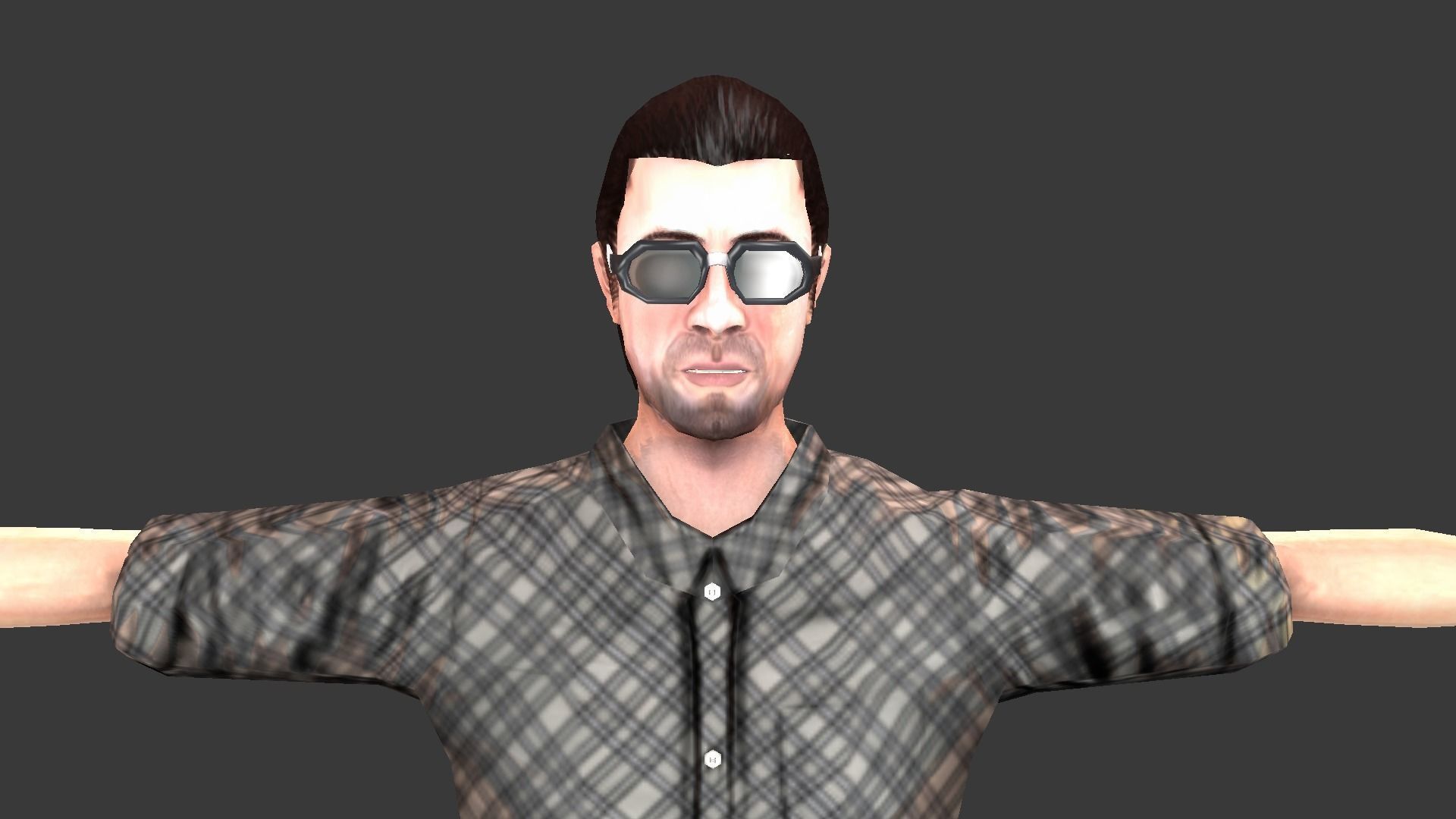 Male Character Animated Low-poly 3D model_44