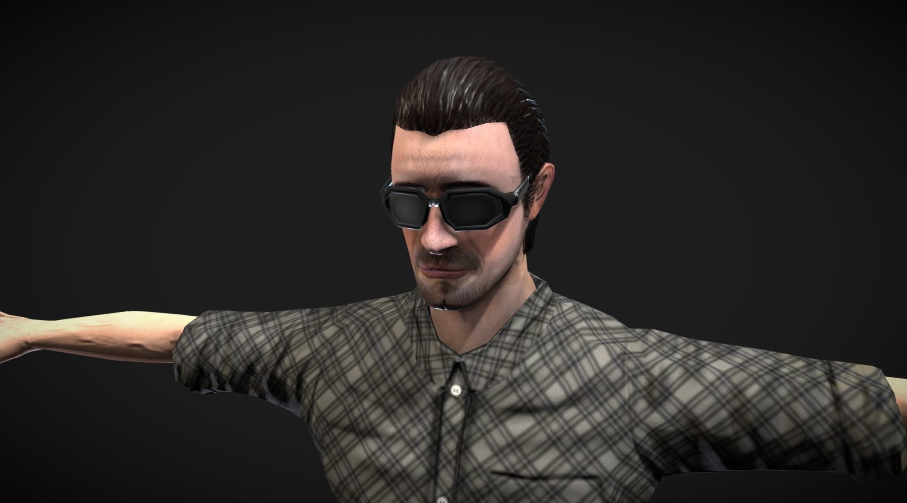 Male Character Animated Low-poly 3D model_57