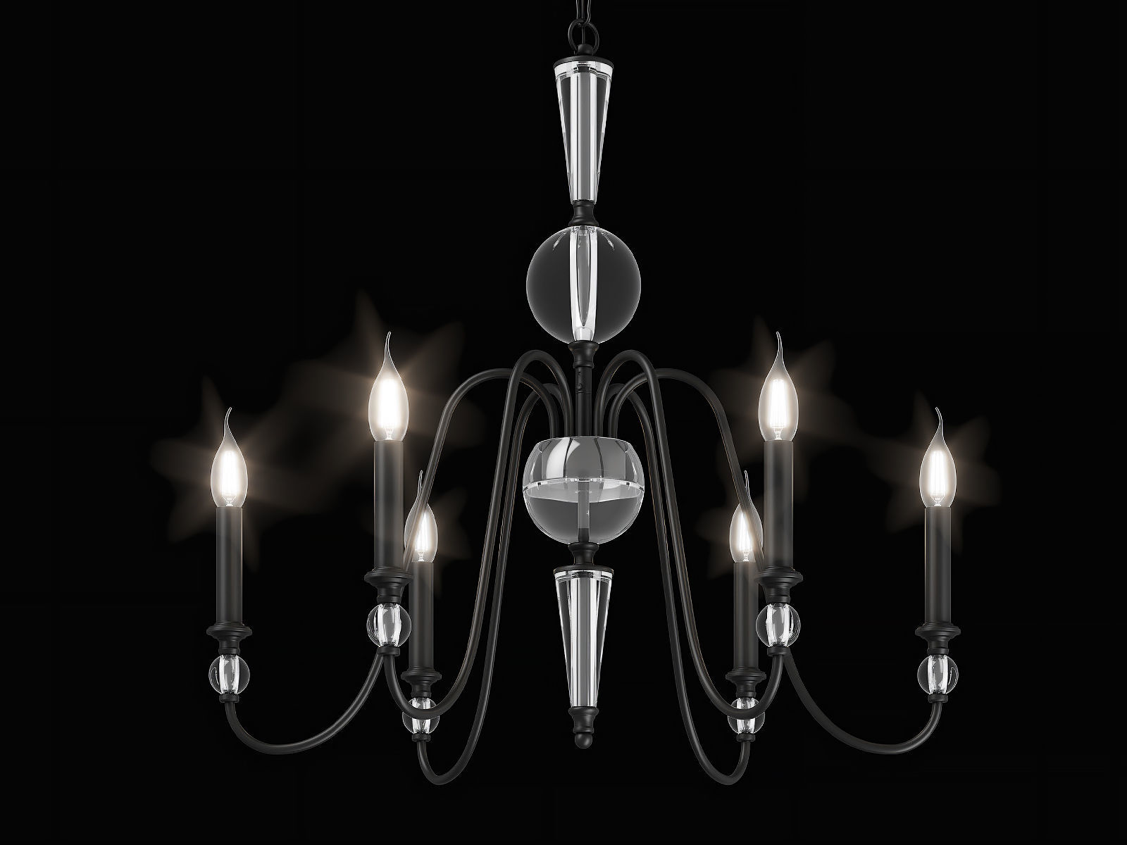 732067 Ragno Lightstar Chandelier 3D model_3