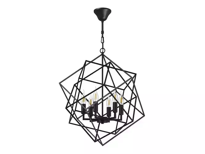732267 Gabbia Lightstar Chandelier 3D model
