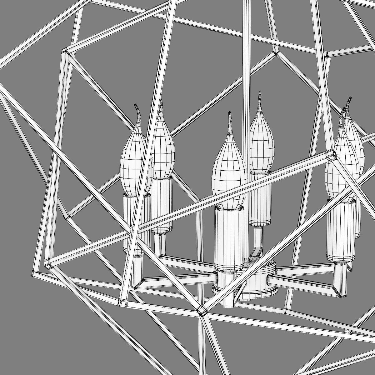 732267 Gabbia Lightstar Chandelier 3D model_8