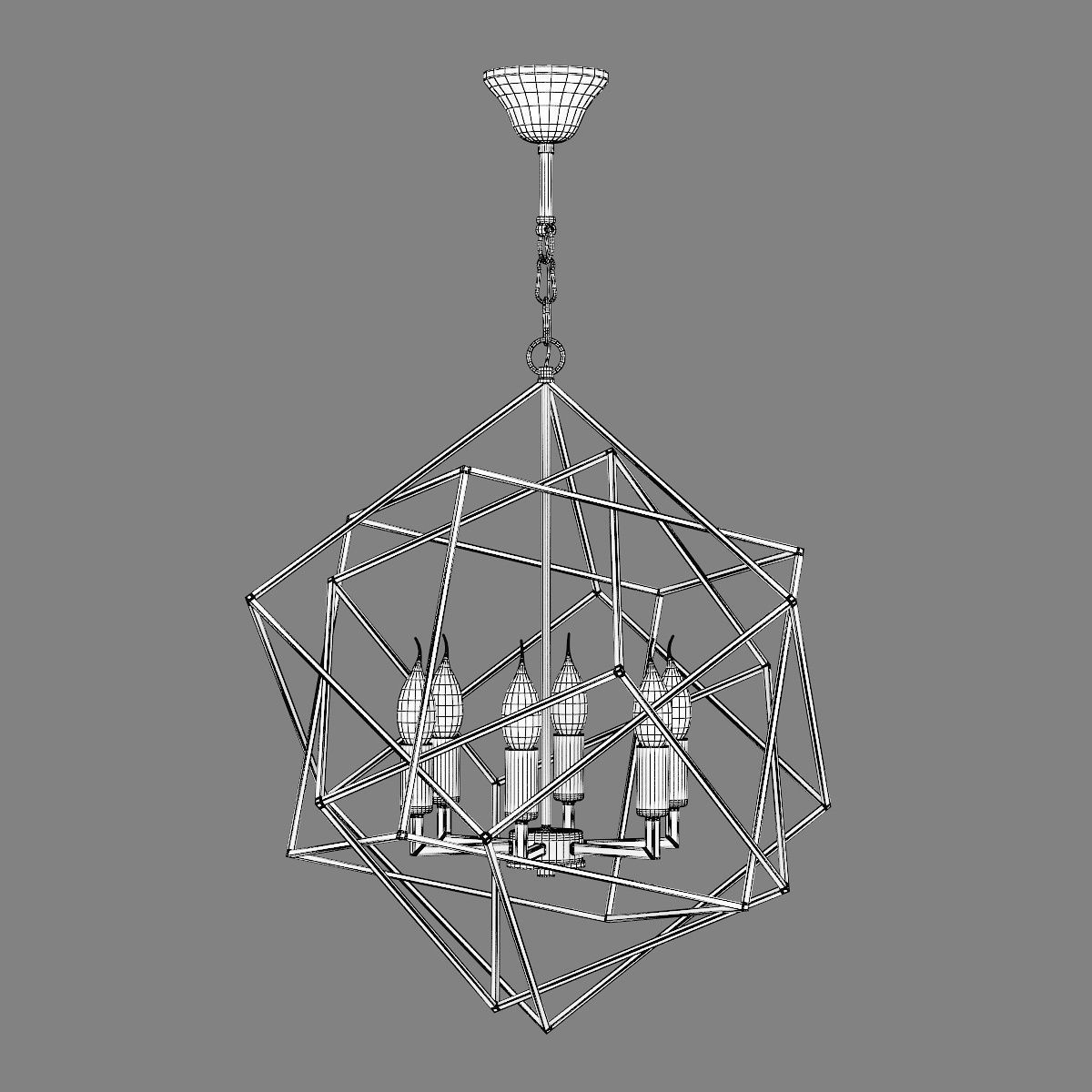 732267 Gabbia Lightstar Chandelier 3D model_6