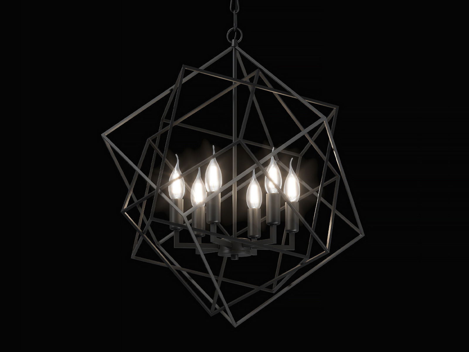 732267 Gabbia Lightstar Chandelier 3D model_3