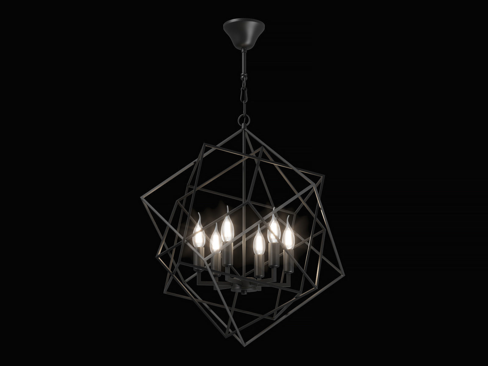732267 Gabbia Lightstar Chandelier 3D model_1